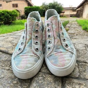 Blowfish Malibu Play-K Slip-On Sneakers | Women’s Size 6 | Tie-Dye Canvas
